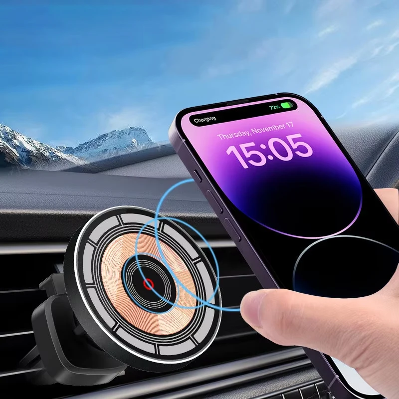 Magnetyczna ładowarka bezprzew – Wireless Car Charger Mount Fast Charging recenzja i cena