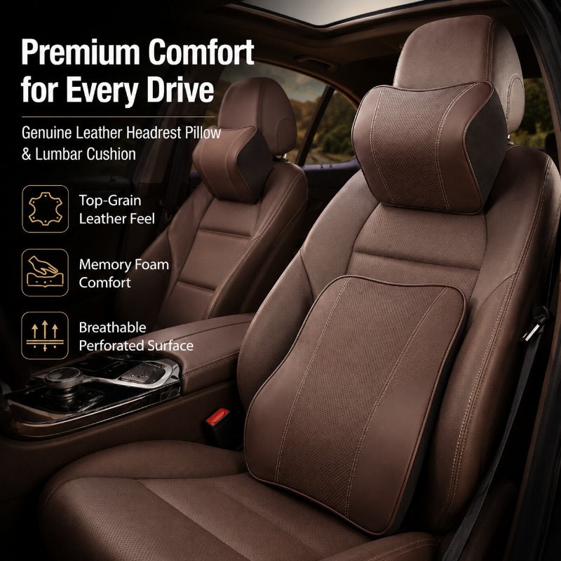 Poduszka pod szyję z pianki me – Memory Foam Car Neck Pillow Lumbar Support recenzja i cena