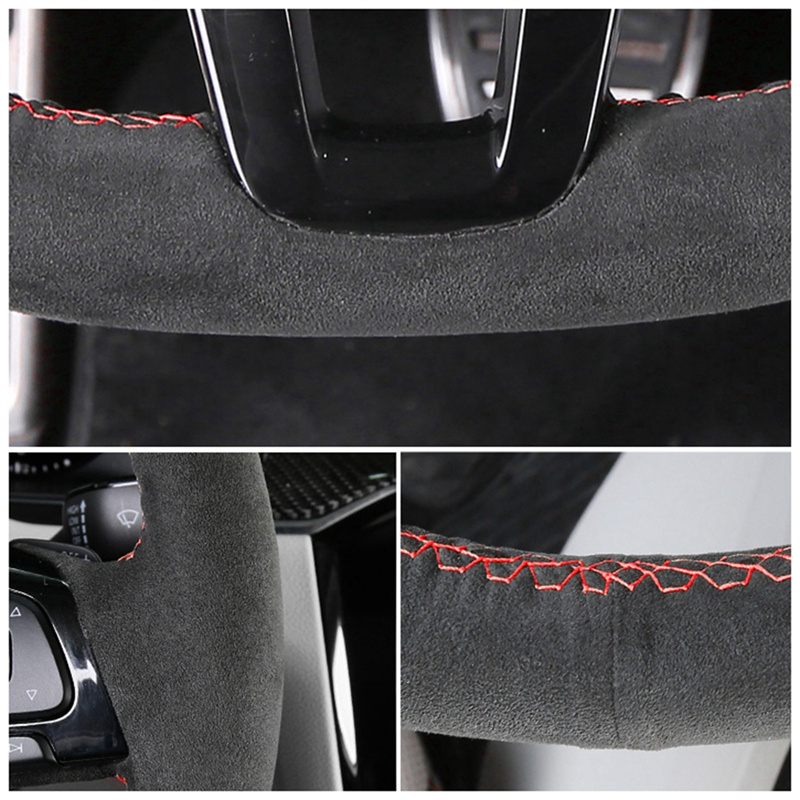 Niestandardowy ręcznie szyty c – Car Steering Wheel Cover Anti Slip Breathable recenzja i cena
