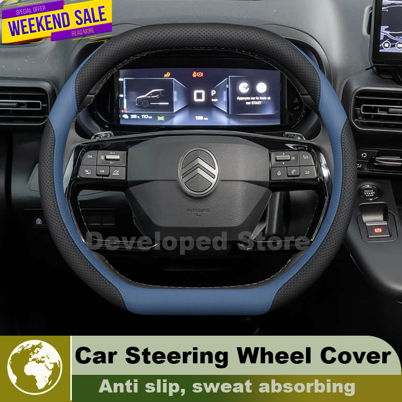 Skórzany pokrowiec na kierowni – Car Steering Wheel Cover Anti Slip Breathable recenzja i cena