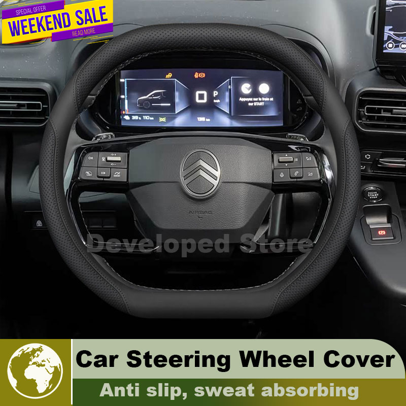 Skórzany pokrowiec na kierowni – Car Steering Wheel Cover Anti Slip Breathable recenzja i cena