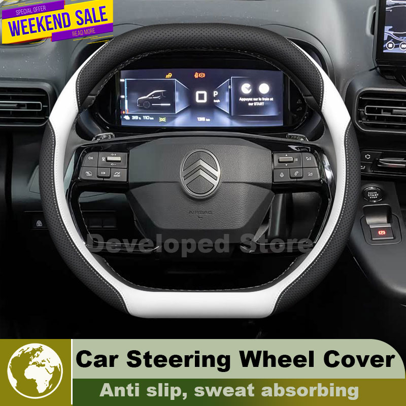 Skórzany pokrowiec na kierowni – Car Steering Wheel Cover Anti Slip Breathable recenzja i cena