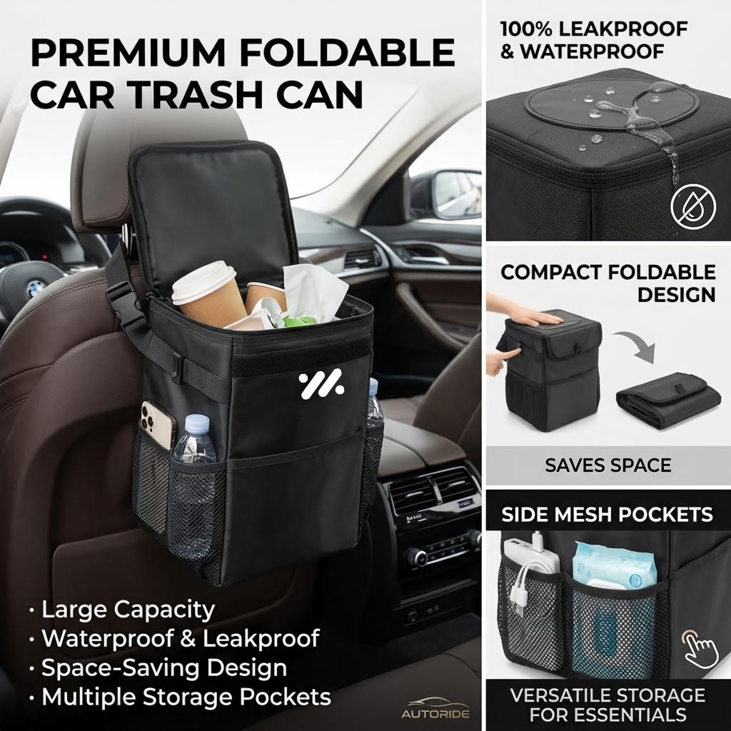 Wodoodporna torba do przechowy – Waterproof Car Trash Can With Lid recenzja i cena