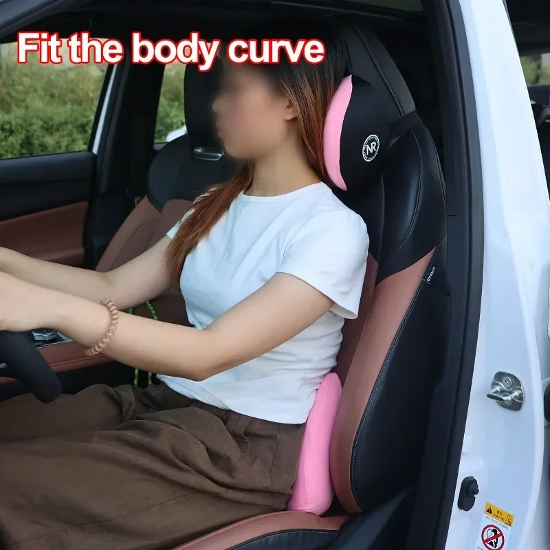 Dla komfortu jazdy: akcesoria  – Memory Foam Car Neck Pillow Lumbar Support recenzja i cena